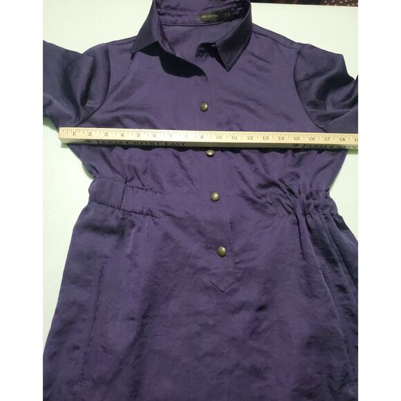 The Limited Vintage Womens Purple Utility Dress Size Medium Minimalist Office - Picture 3 of 7